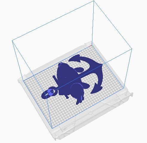goldfish anchor pendant 3D print model_7