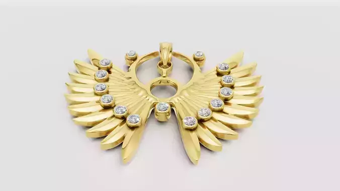 FLYING GOLD PENDANT  3D print model