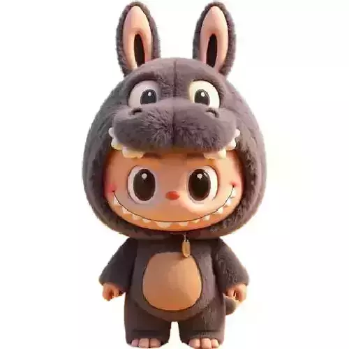 Labubu Donkey doll 3D print model