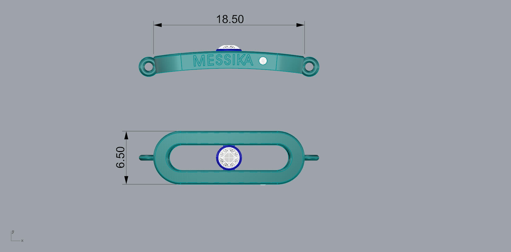 Messika Bracelet Jewelry Gold 3D print model_6