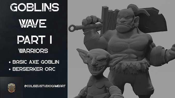 GOBLINS WAVE PART 1 3D print model