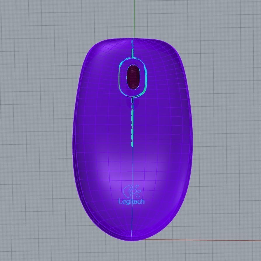 Logitech Mouse 3D print model_2