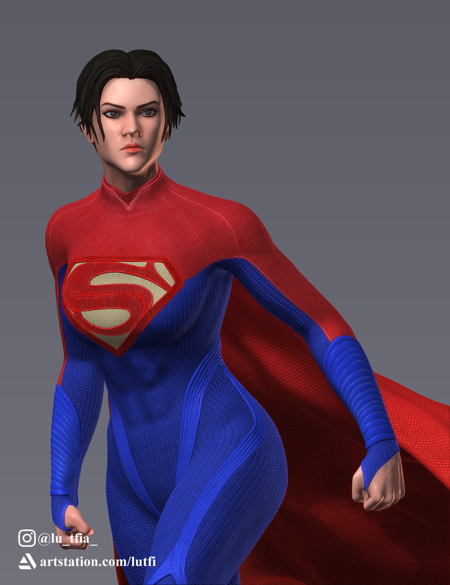 Supergirl The Flash 3D Printing 3D print model_5