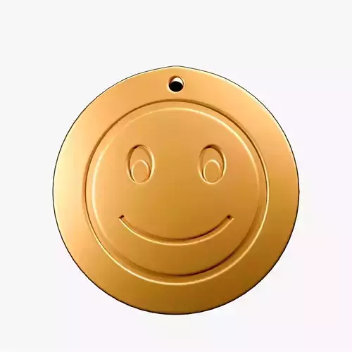 Smiley Emoji Keychain 3D print model