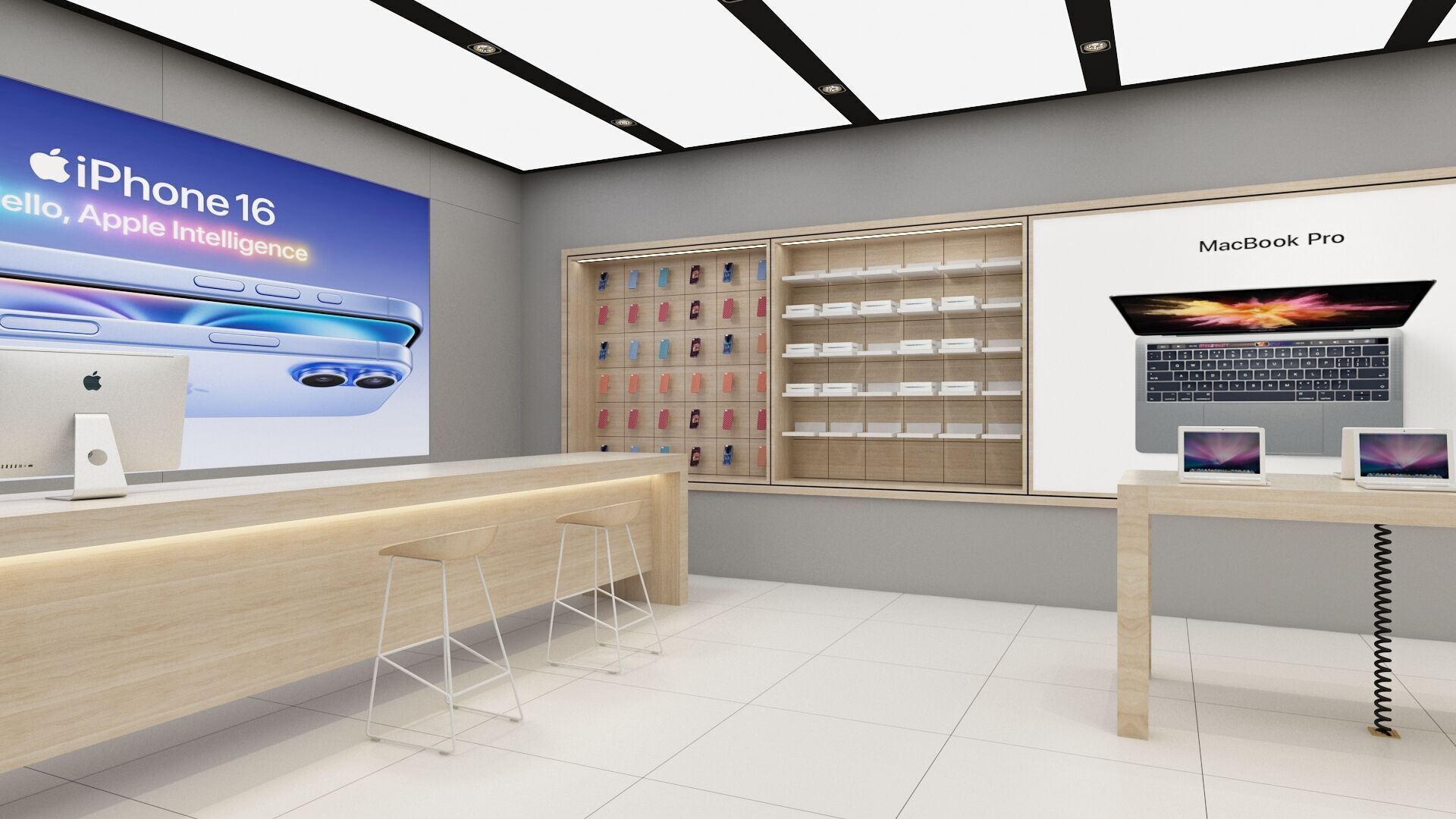 Apple Store 01 3D model_1