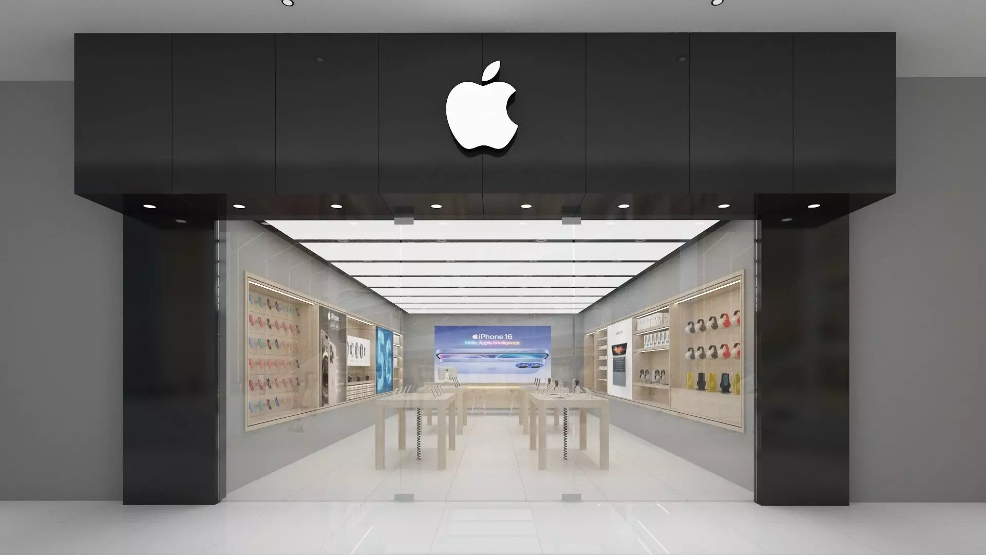 Apple Store 01 3D model_0