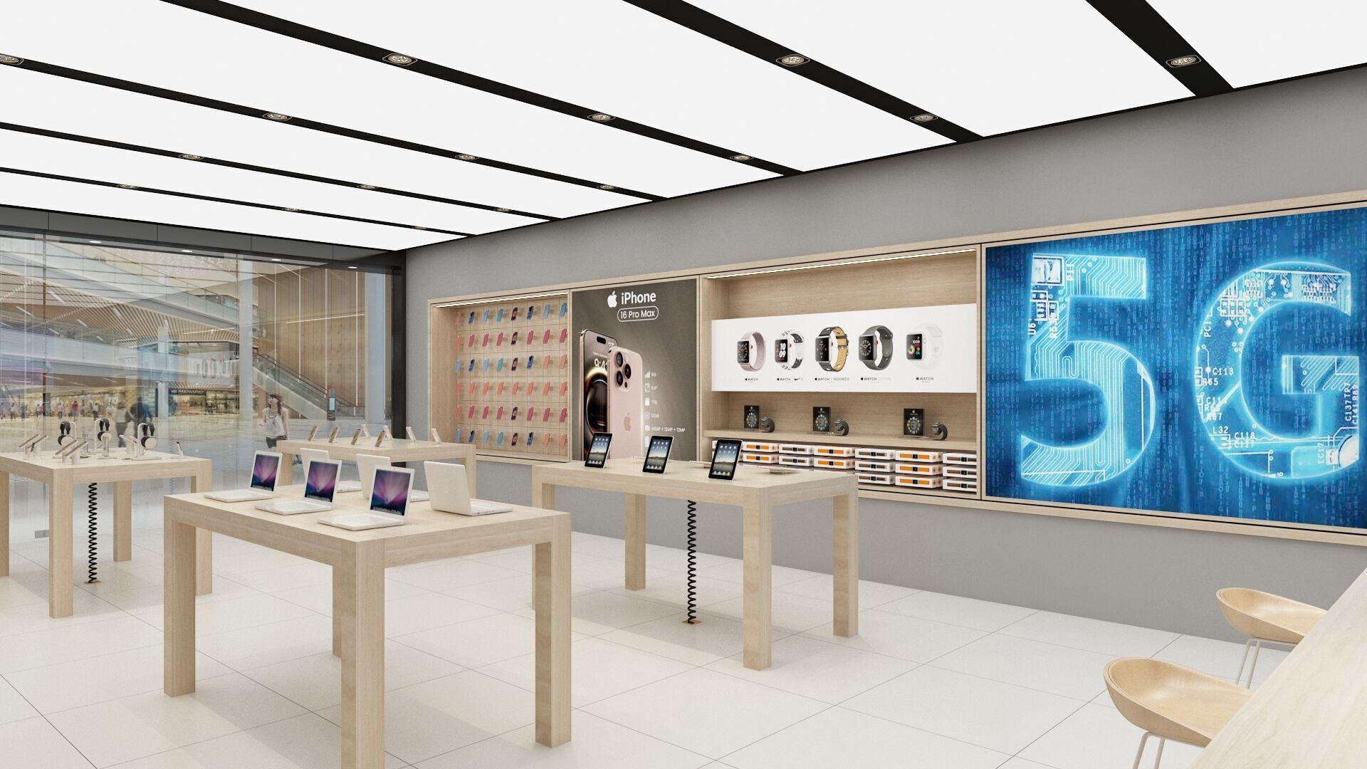 Apple Store 01 3D model_5