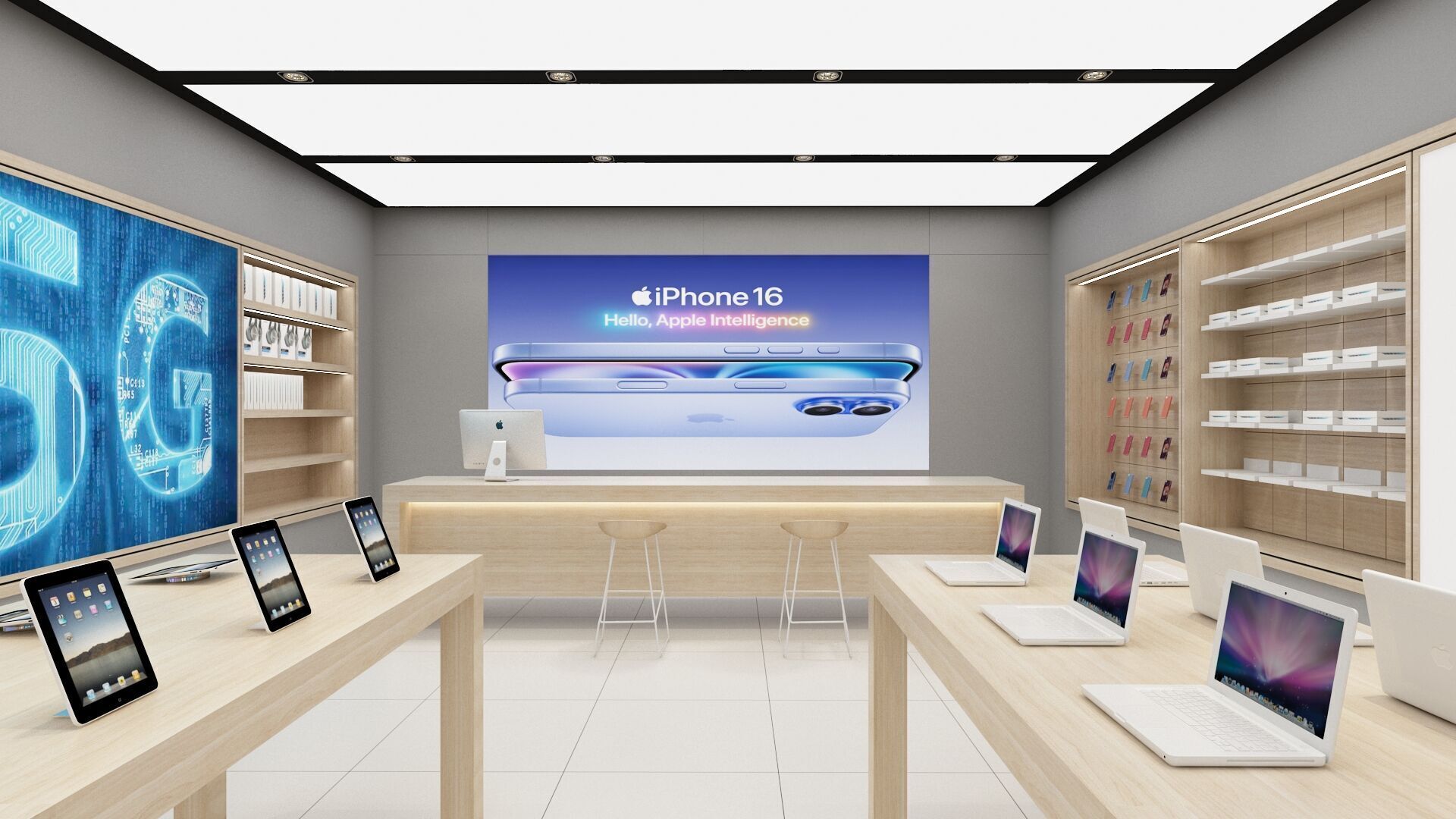 Apple Store 01 3D model_9