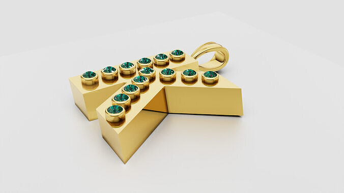 K GOLD PENDANT 3D print model