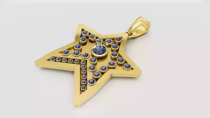 STAR GOLD DIAMOUND PENDANT