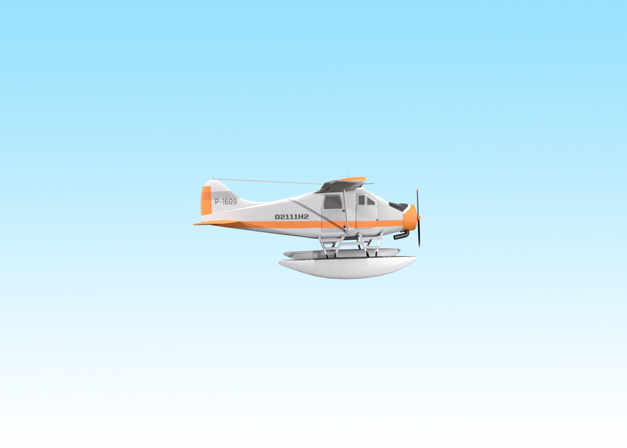 3D Planes Low-poly 3D model_1