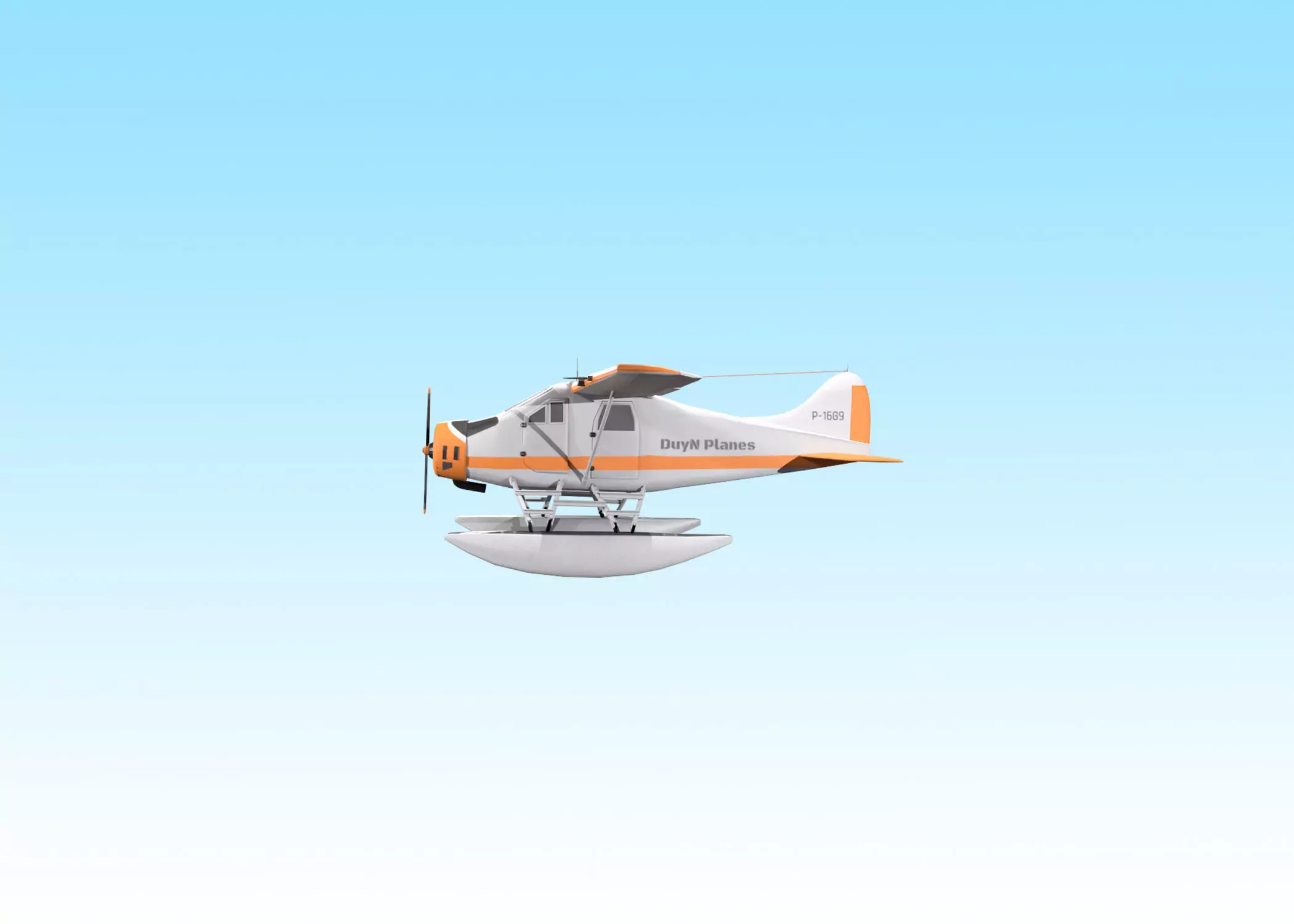 3D Planes Low-poly 3D model_0