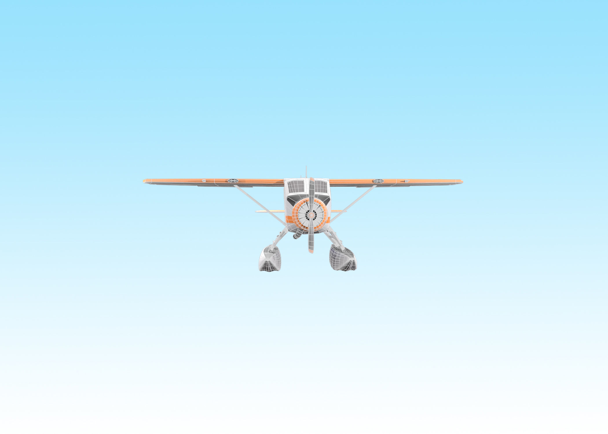3D Planes Low-poly 3D model_4