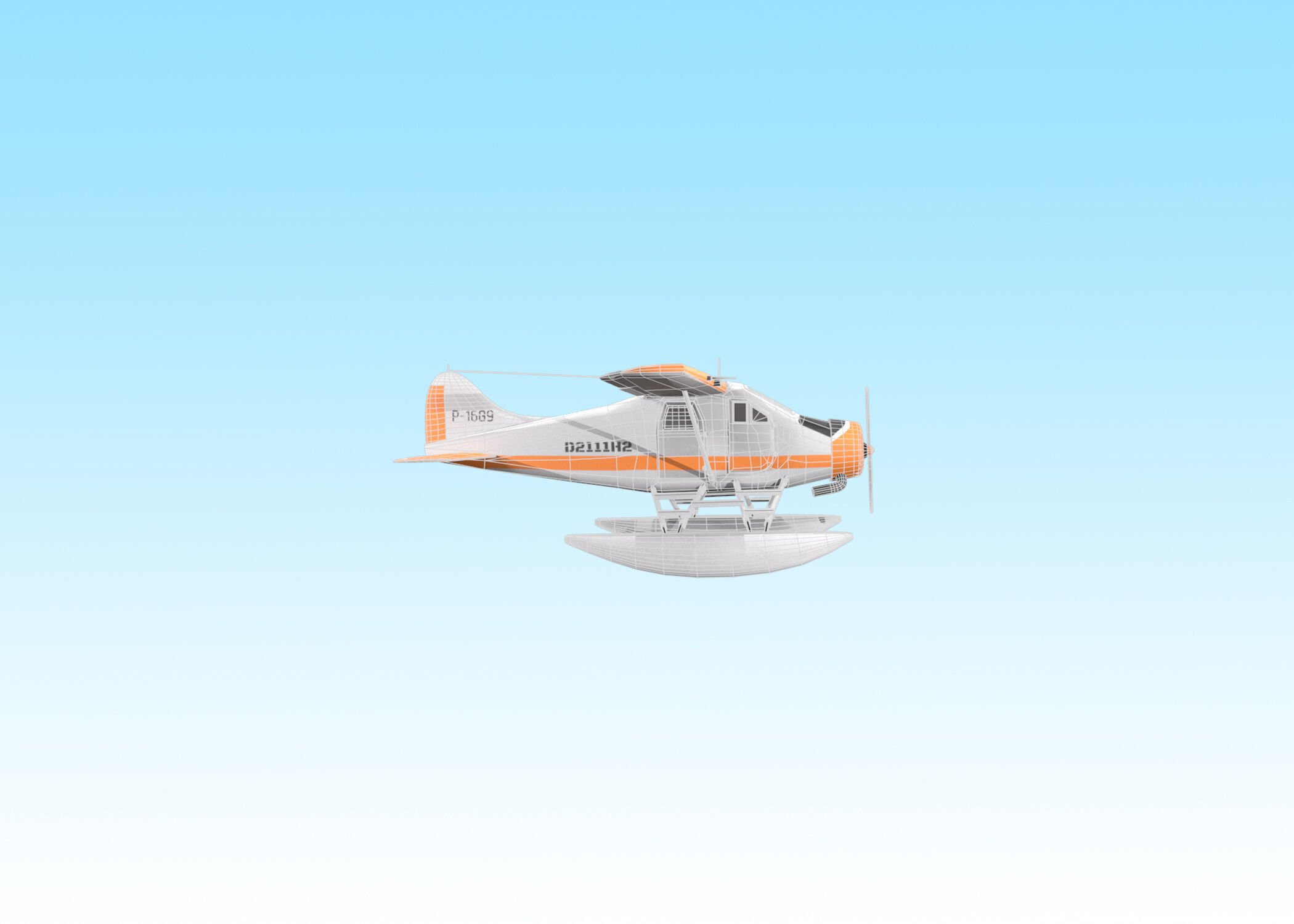 3D Planes Low-poly 3D model_5