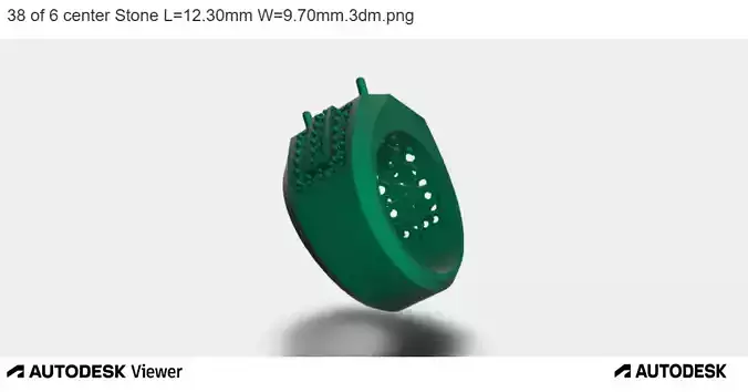 Legacy Oval Stone Ring 3D print model