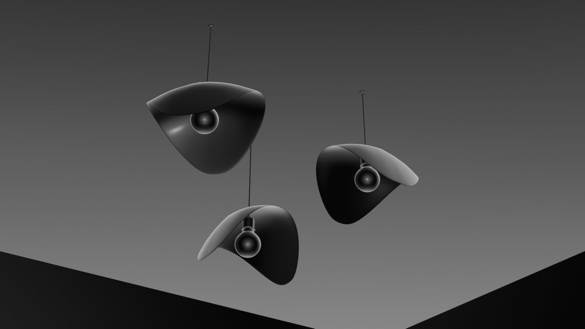 Modern Ceiling Pendant Lamps 3D model_11