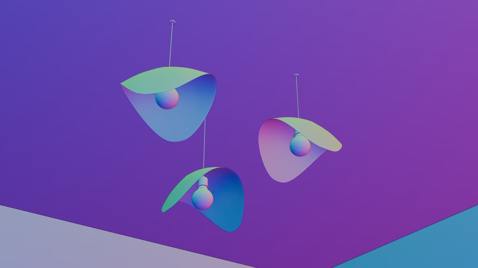 Modern Ceiling Pendant Lamps 3D model_10