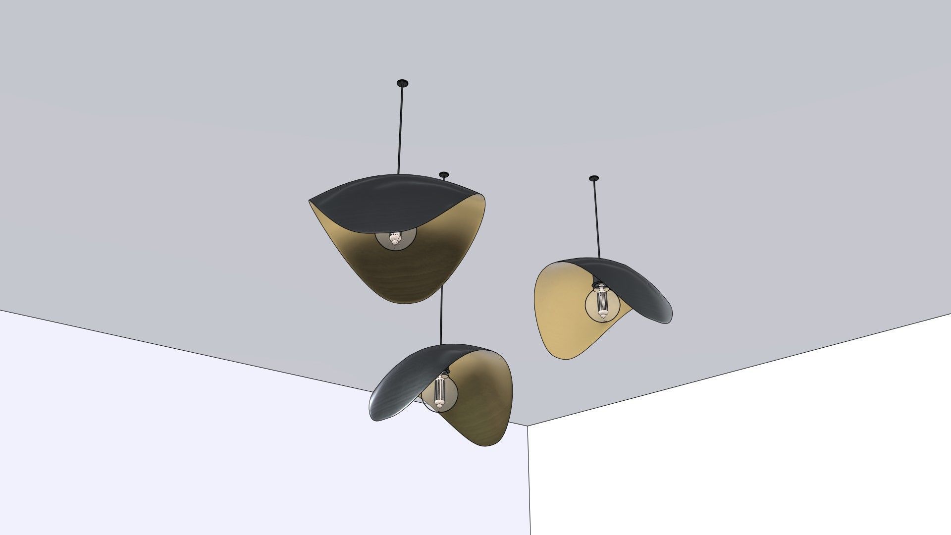 Modern Ceiling Pendant Lamps 3D model_2