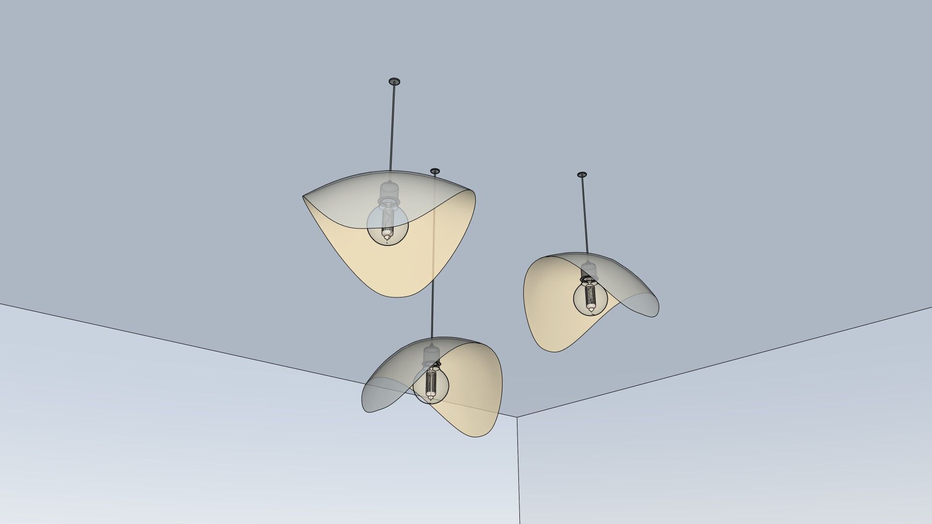 Modern Ceiling Pendant Lamps 3D model_5