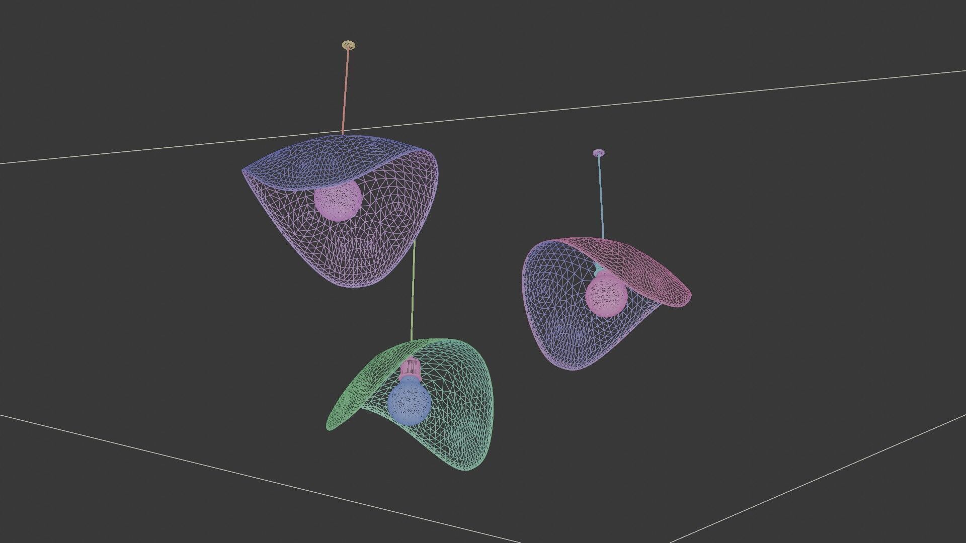 Modern Ceiling Pendant Lamps 3D model_15