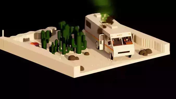 Low Poly Blender Asset 3D model