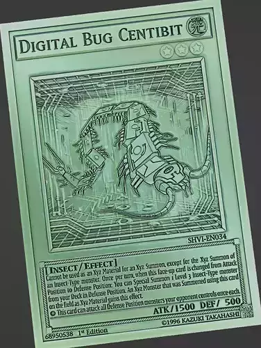 Digital Bug Centibit - yu-gi-oh 3D print model