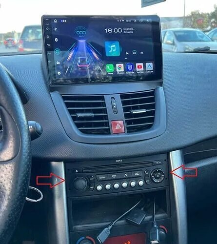 Peugeot 207 Multifunction Display Mask 3D print model