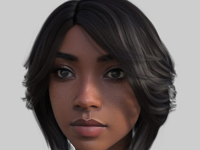 A girl next door 3D model
