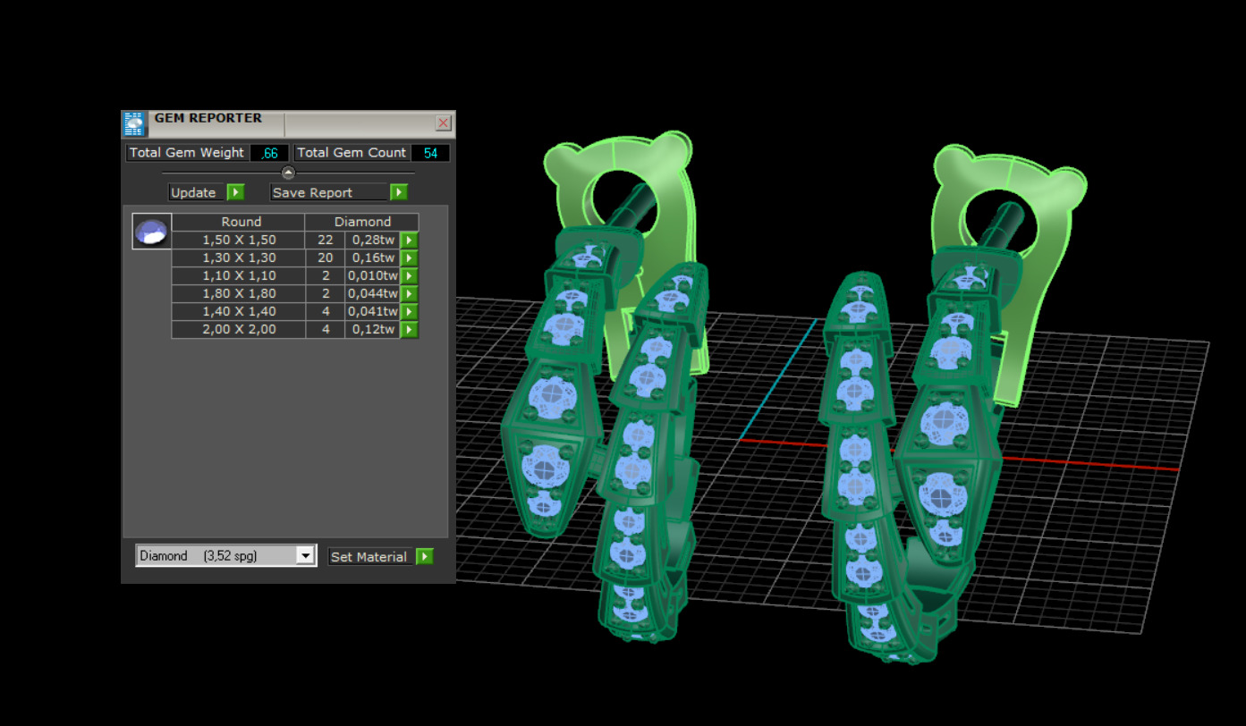 Earrings Bvlgari 3D print model_11