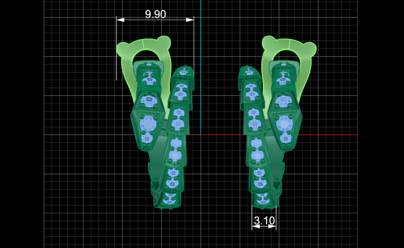 Earrings Bvlgari 3D print model_8