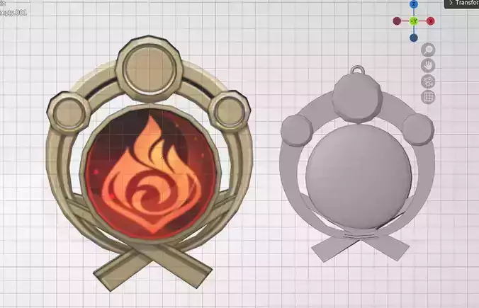 Genshin Impact Yoimiya 3D Acessories