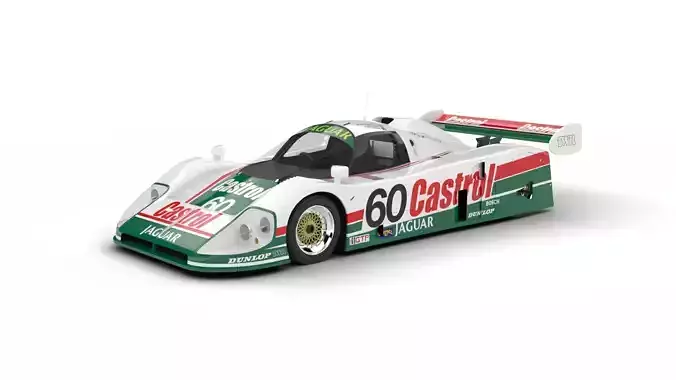 Jaguar XJR-9 Castrol Racing 1988 3d model 3D model