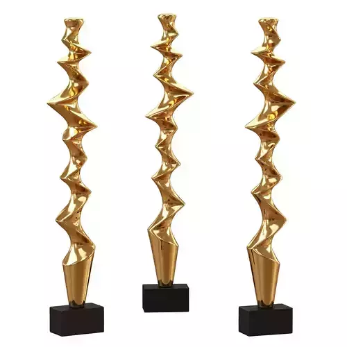 Abstract metal sculpture