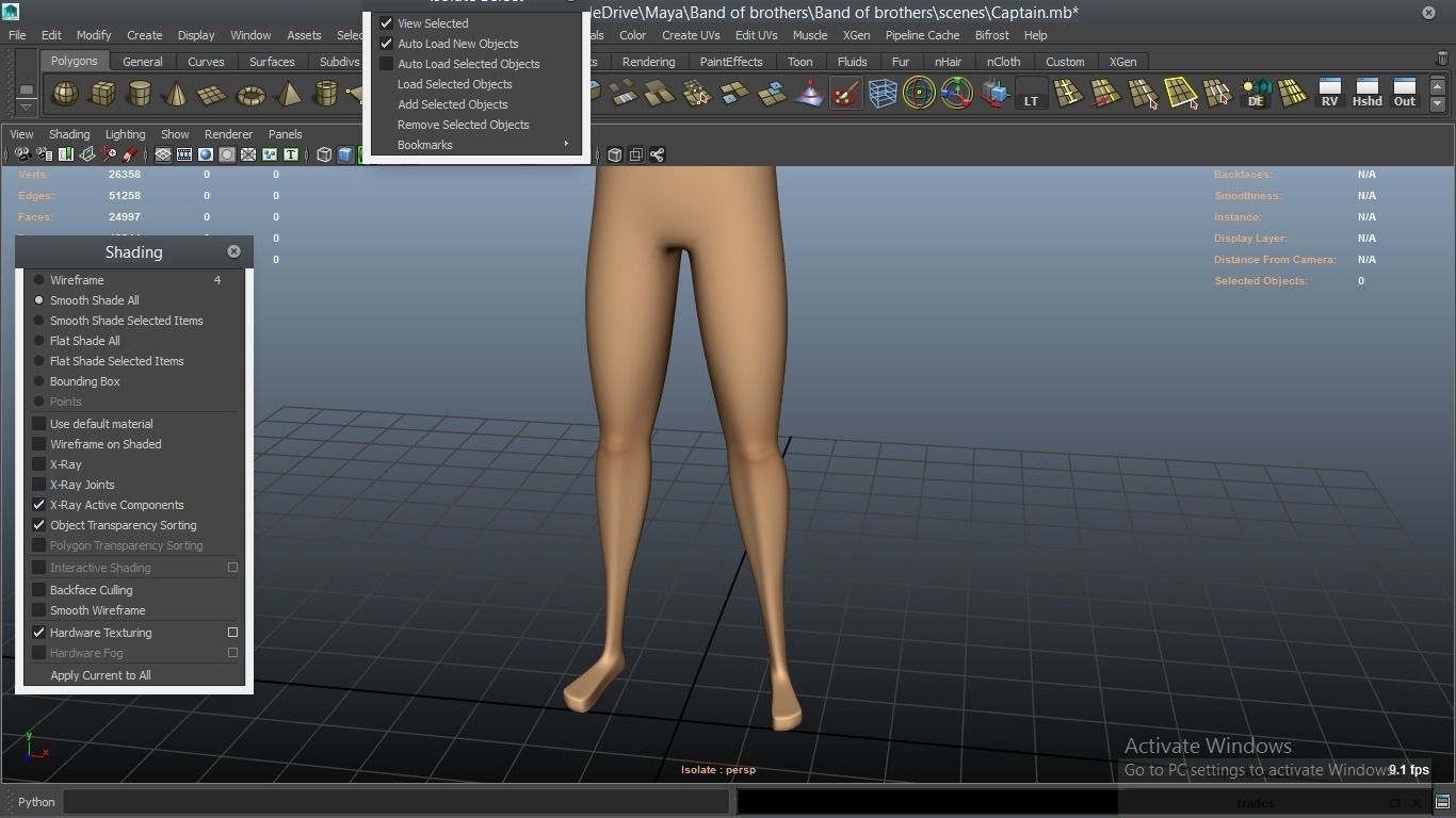 cartoon WW2 Character - Captain 3D model_46