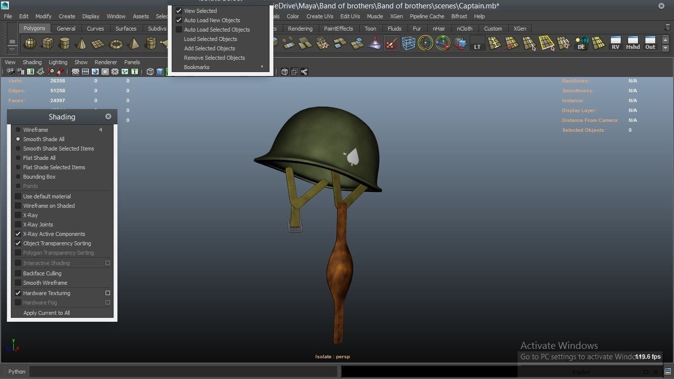 cartoon WW2 Character - Captain 3D model_34