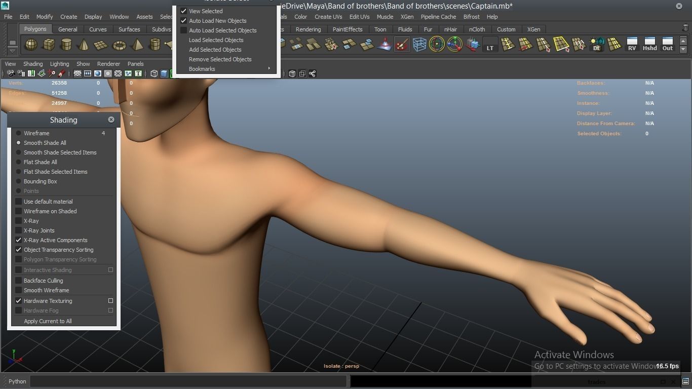 cartoon WW2 Character - Captain 3D model_42