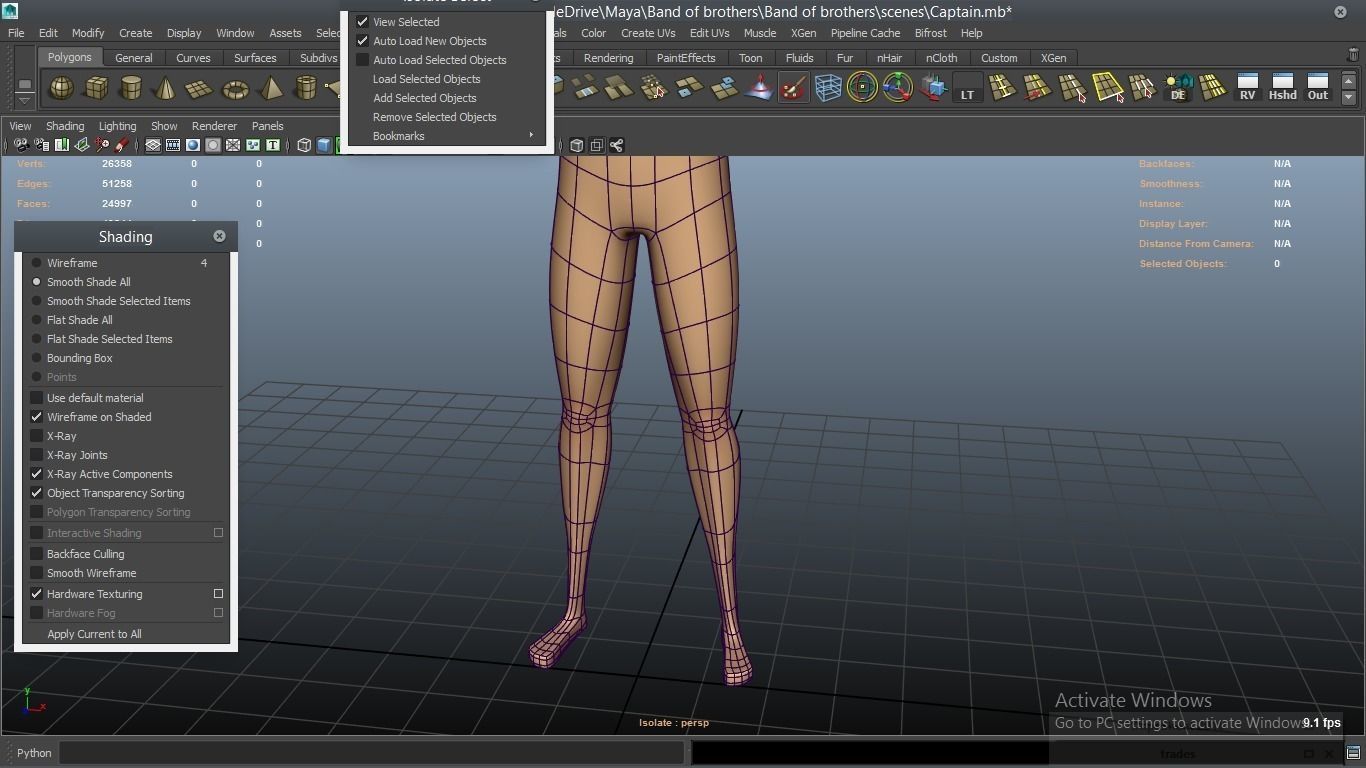 cartoon WW2 Character - Captain 3D model_47