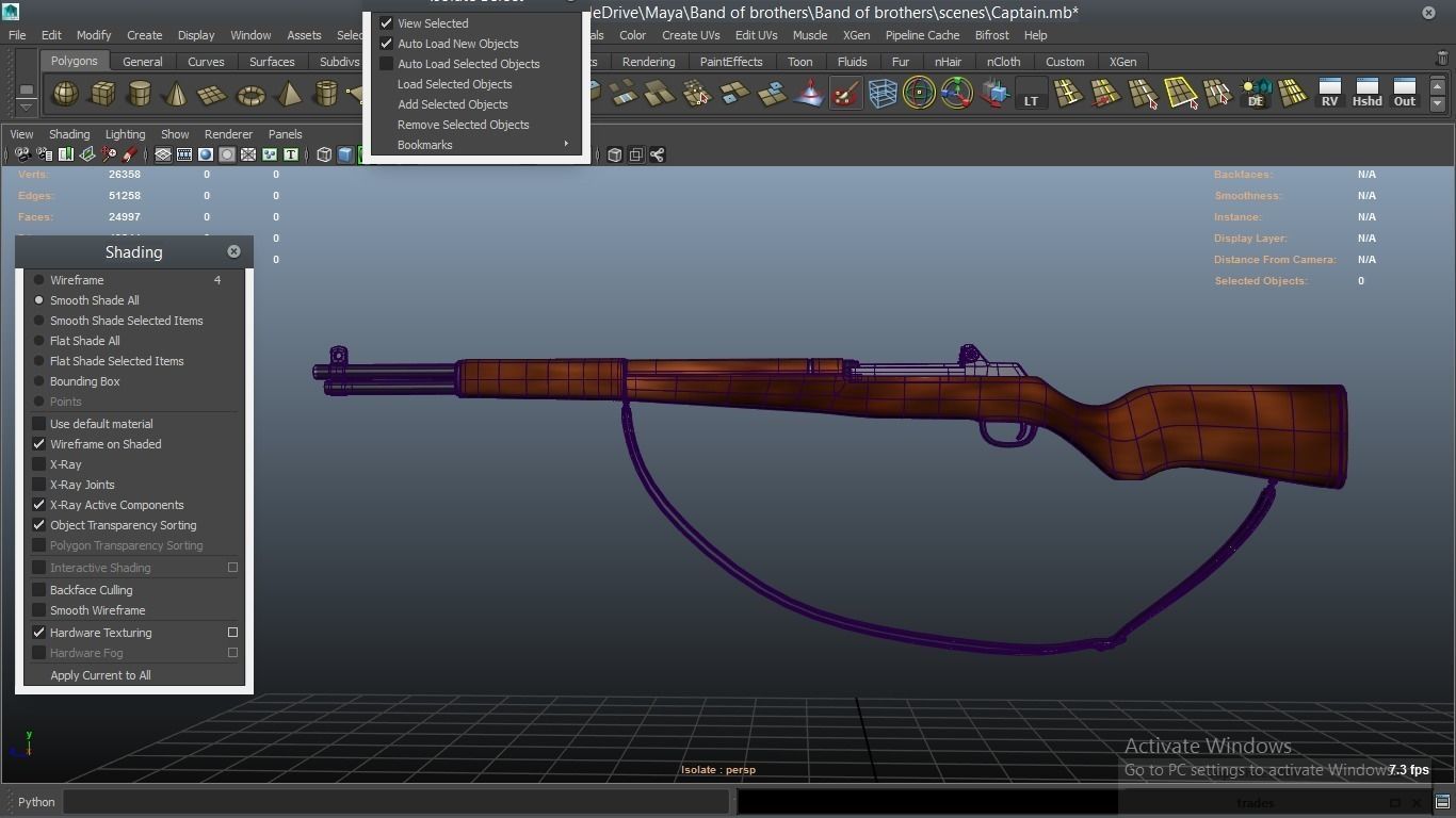 cartoon WW2 Character - Captain 3D model_38