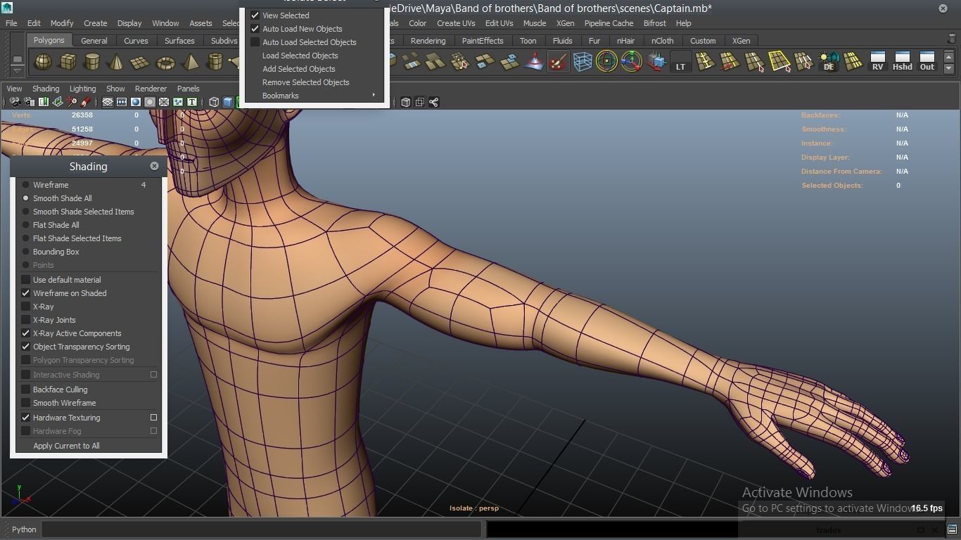 cartoon WW2 Character - Captain 3D model_43