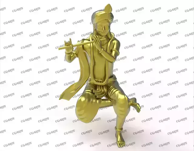 Krishna Gold Pendent