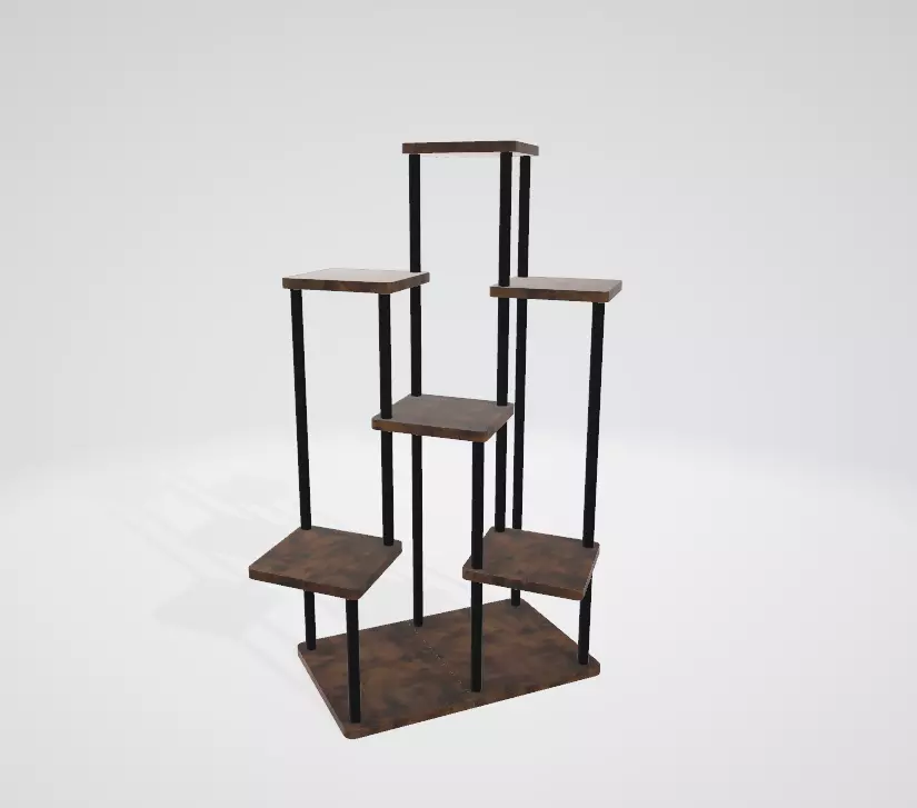 Outsunny 7 Tier Plant Stand Low-poly 3D model_0