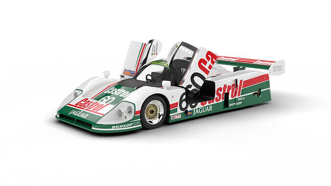 Jaguar XJR-9 Castrol Racing 1988 HQ 3d model 3D model