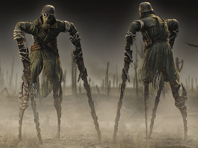 Plague Stalker Low-poly 3D model