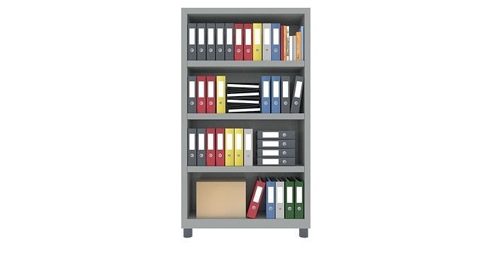 High Quality 3D Model Modern Office File Cabinet Low-poly 3D model