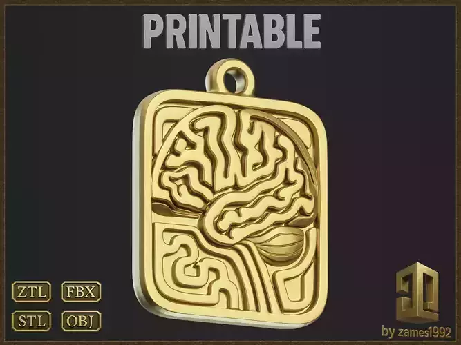 Abstract Science Medallion