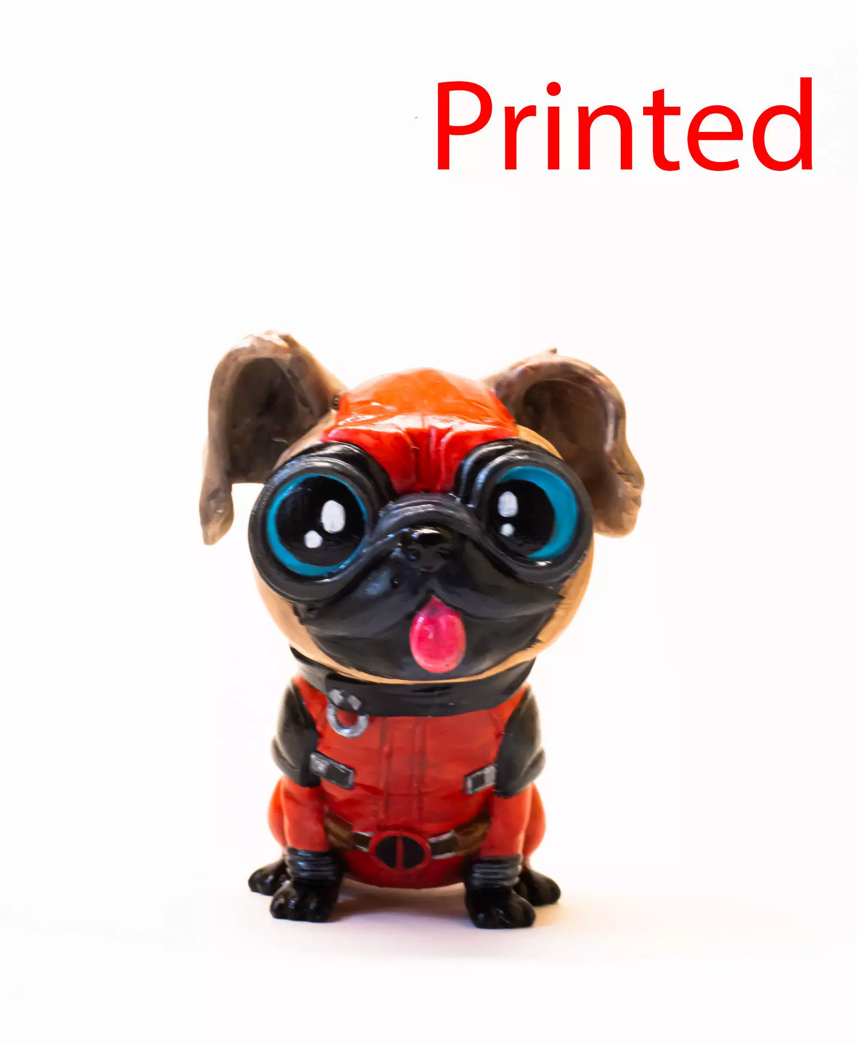 cartoon Dogpool 3D print model