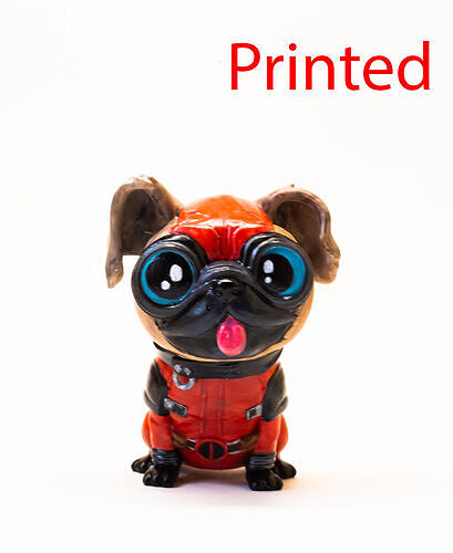 cartoon Dogpool 3D print model