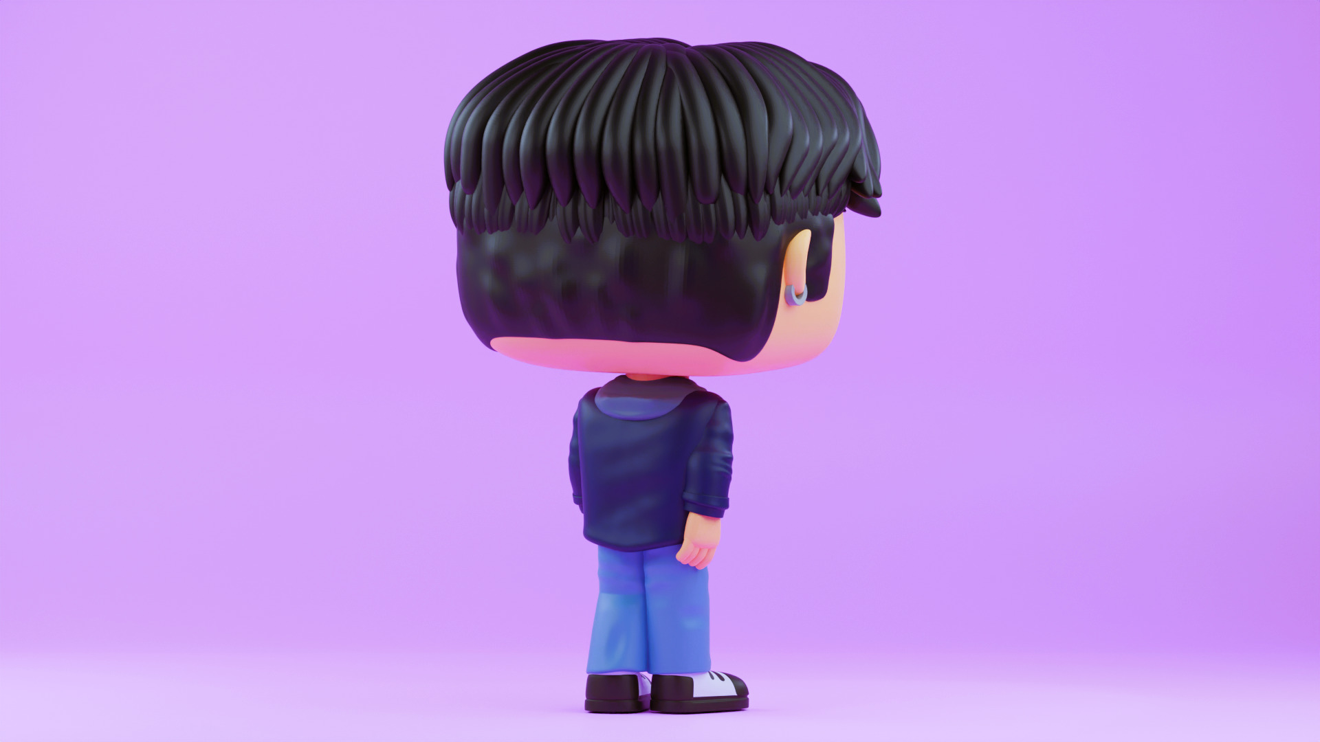 Jinu Funko pop from the movie K pop Demon Hunters 3D print model_7