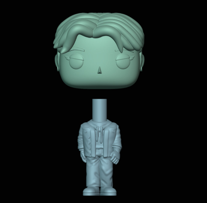 Jinu Funko pop from the movie K pop Demon Hunters 3D print model_1