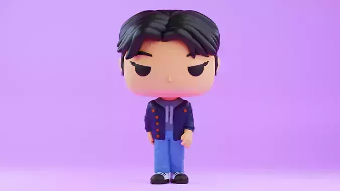 Jinu Funko pop from the movie K pop Demon Hunters